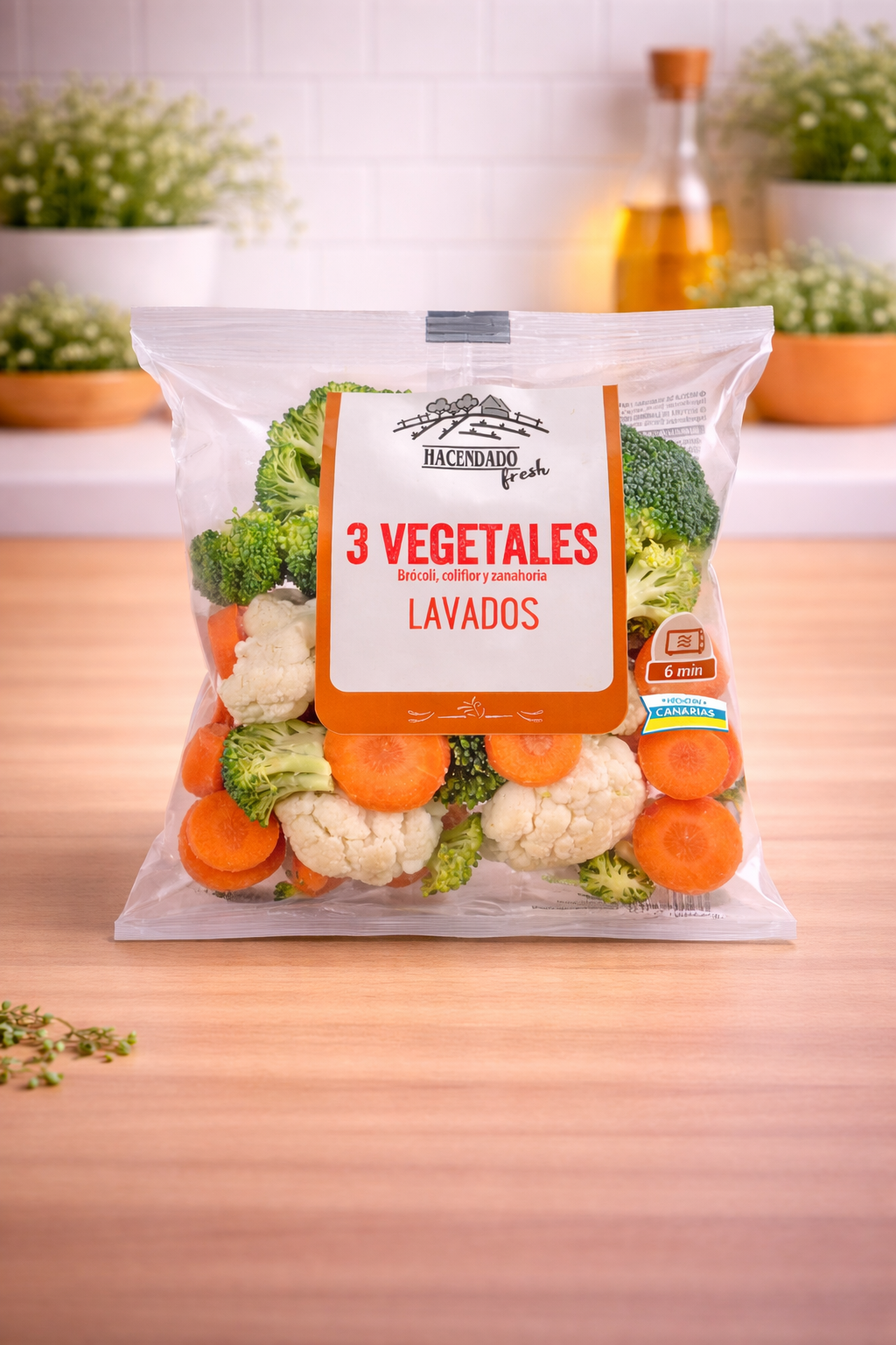 washed 3 vegetables mix for microwave - 300g 
