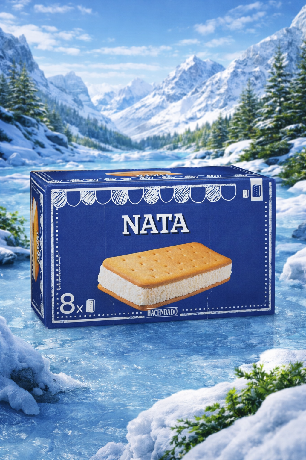 creamy ice cream sandwich - 8 units 