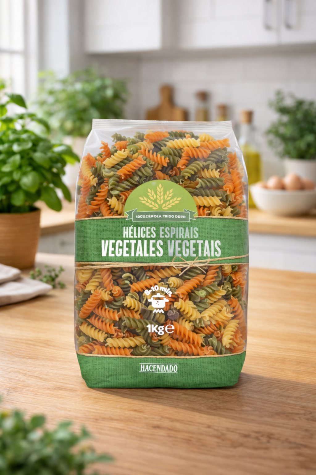 fusilli with vegetables - 1kg 